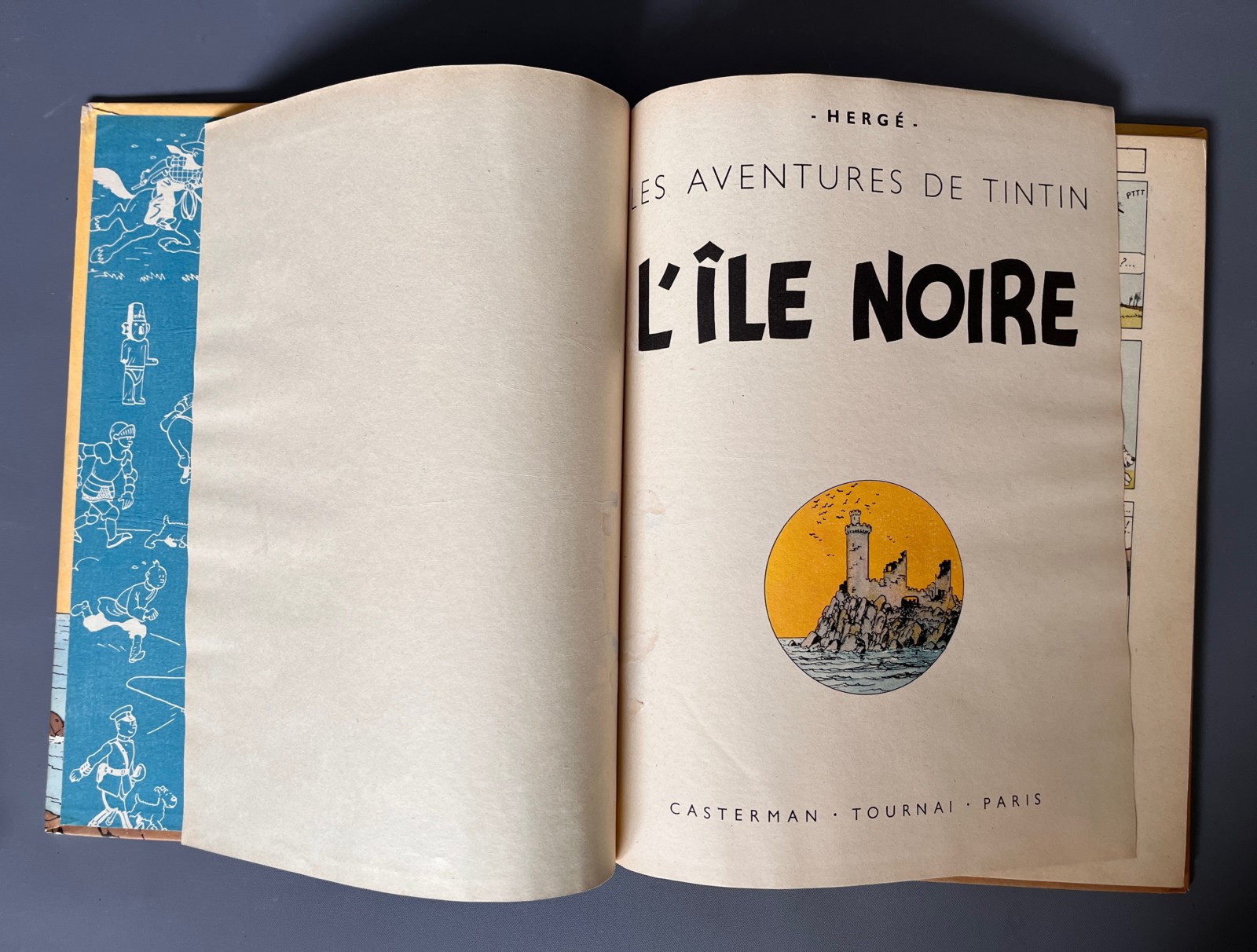 Herg Tintin L Ile Noire B