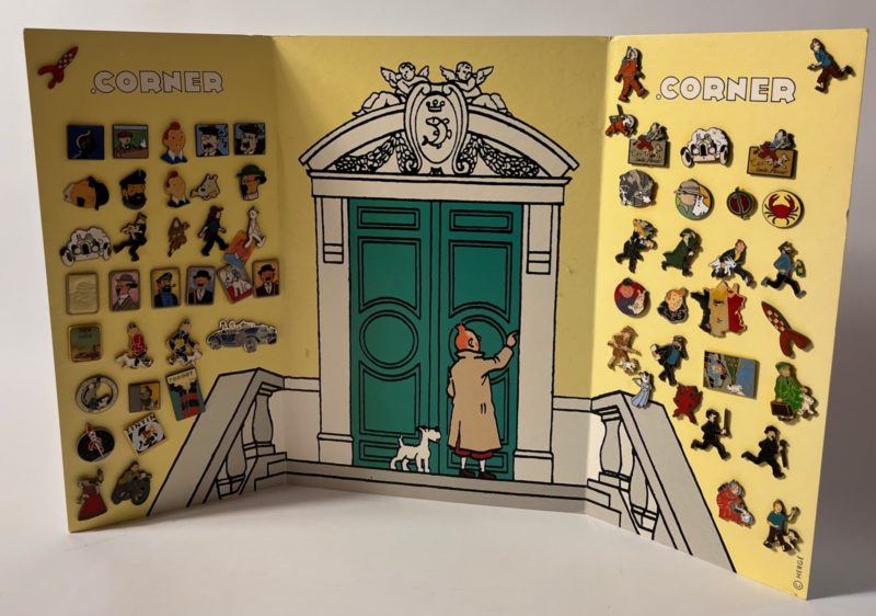 Hergé - Tintin - Pin's Corner - Collection complète avec présentoir Moulinsart