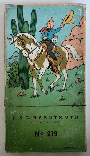 Hergé - Tintin - Boite de crayon Tintin en Amérique - LC Hardtmuth - 1948