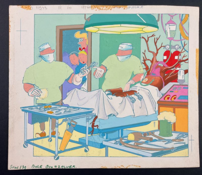 Vandersteen, Willy - Bob et Bobette - Le toubib des arbres - Bleu de coloriage - (1973)
