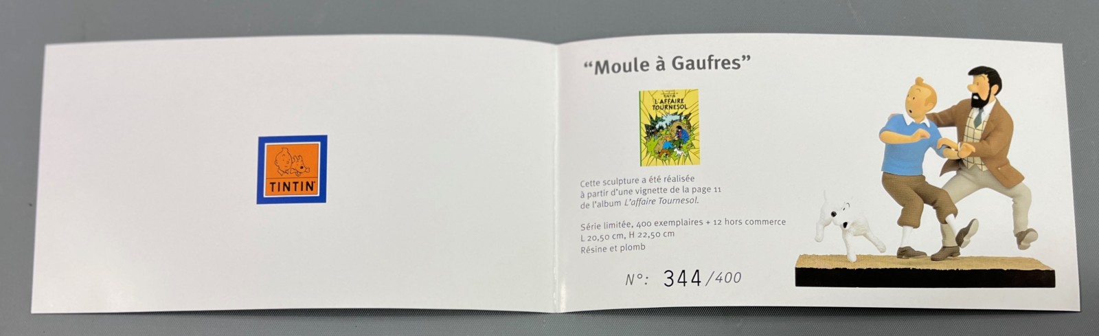 HERGÉ - SCULPTURES, duo Milou et le Siamois - FR