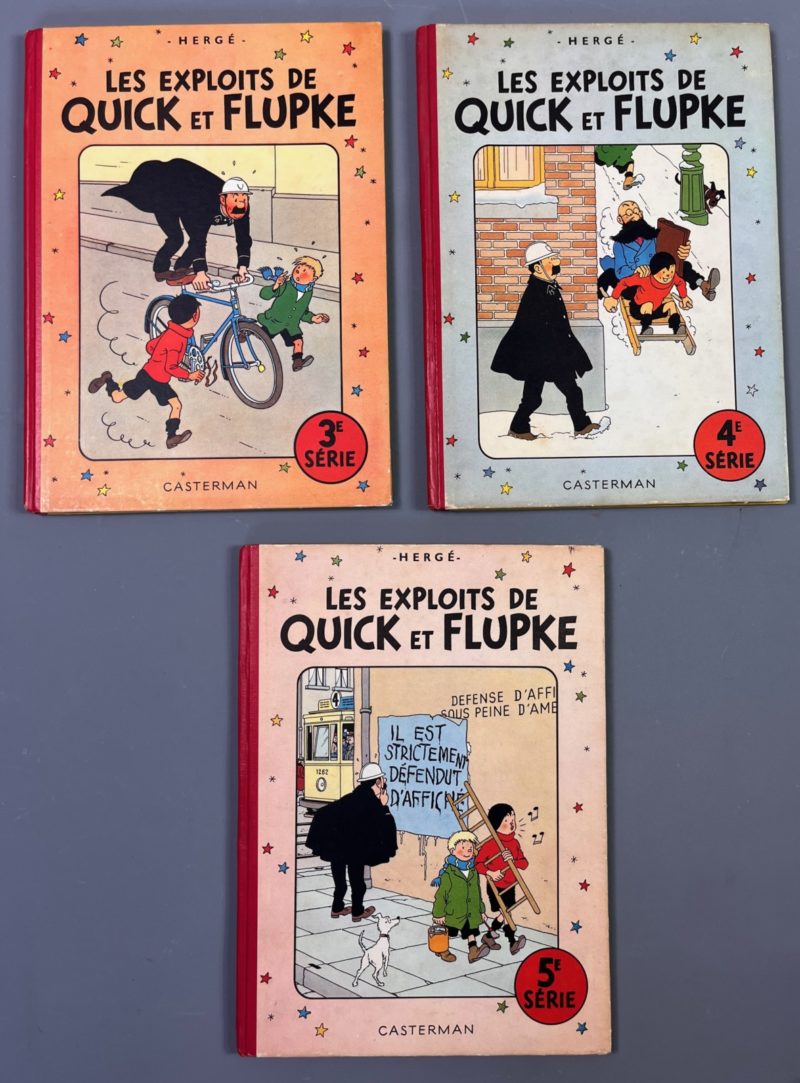 Hergé - Les exploits de Quick et Flupke - 3e, 4e et 5e série- Rééditions - B10 - 1954