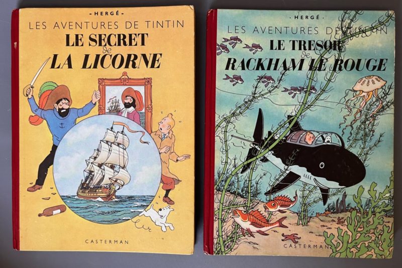 Hergé - Les Aventures de Tintin - Le secret de la Licorne et Le Trésor de Rackham Le Rouge - 2XB3 - Casterman - 1949