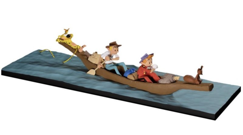 Franquin - Spirou et Fantasio dans la pirogue - Fariboles - 2021