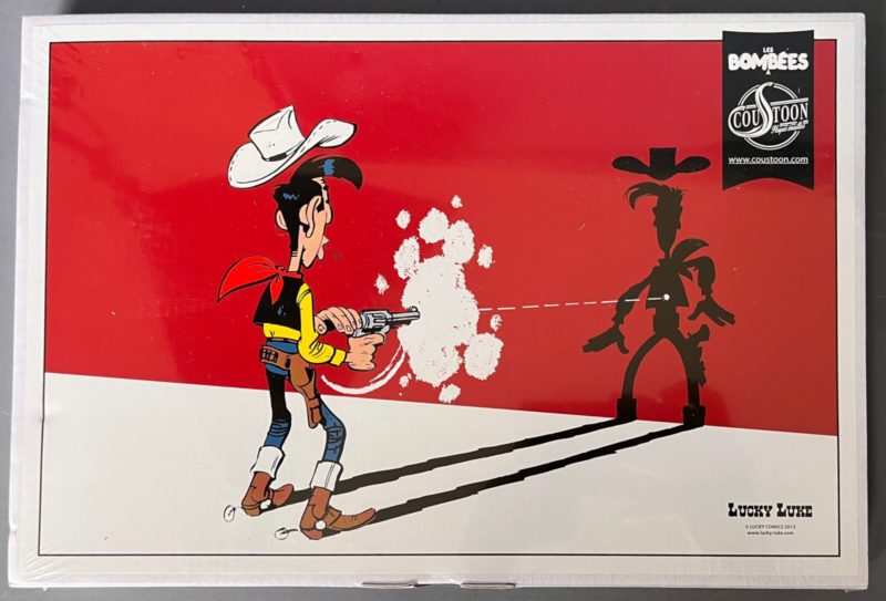 Morris - Lucky Luke - Plaque émaillée  Les Bombées - Coustoon - (2013)