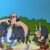 Uderzo - Asterix et Obelix - Sérigraphie retour de chasse - Signée - Equinoxe - (1997) – Image 8