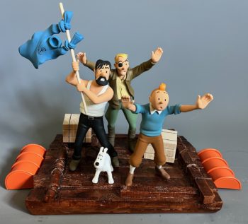 Hergé - Tintin - Le radeau Coke en Stock - Michel Aroutcheff - 2000