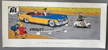 Franquin - Spirou et Fantasio - Sérigraphie Secotine Je vous promets - Champaka - 1996