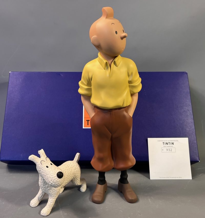 Hergé - Figurines Tintin et Milou debout - Leblon Delienne - 2000