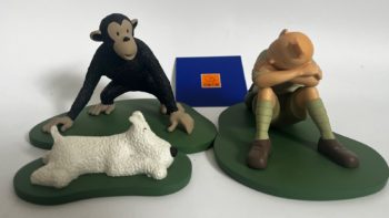 Hergé - Tintin au Congo - Diorama Tintin dort- Leblon Delienne - 2002