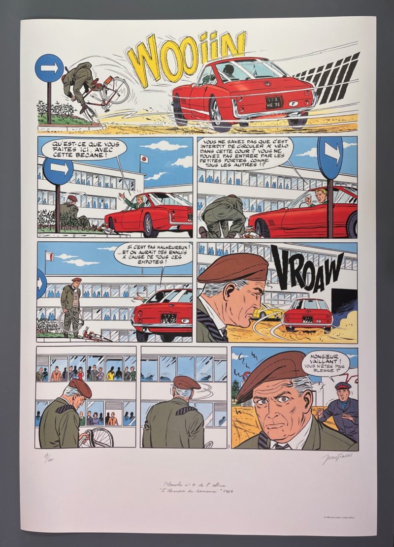 Jean Graton - Michel Vaillant - Sérigraphie L'honneur du Samouraï - 2000