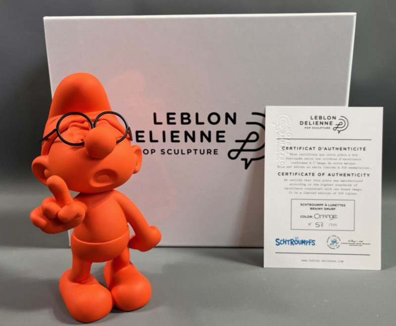 Peyo - Le schtroumpf à lunettes orange - Leblon Delienne - 2023