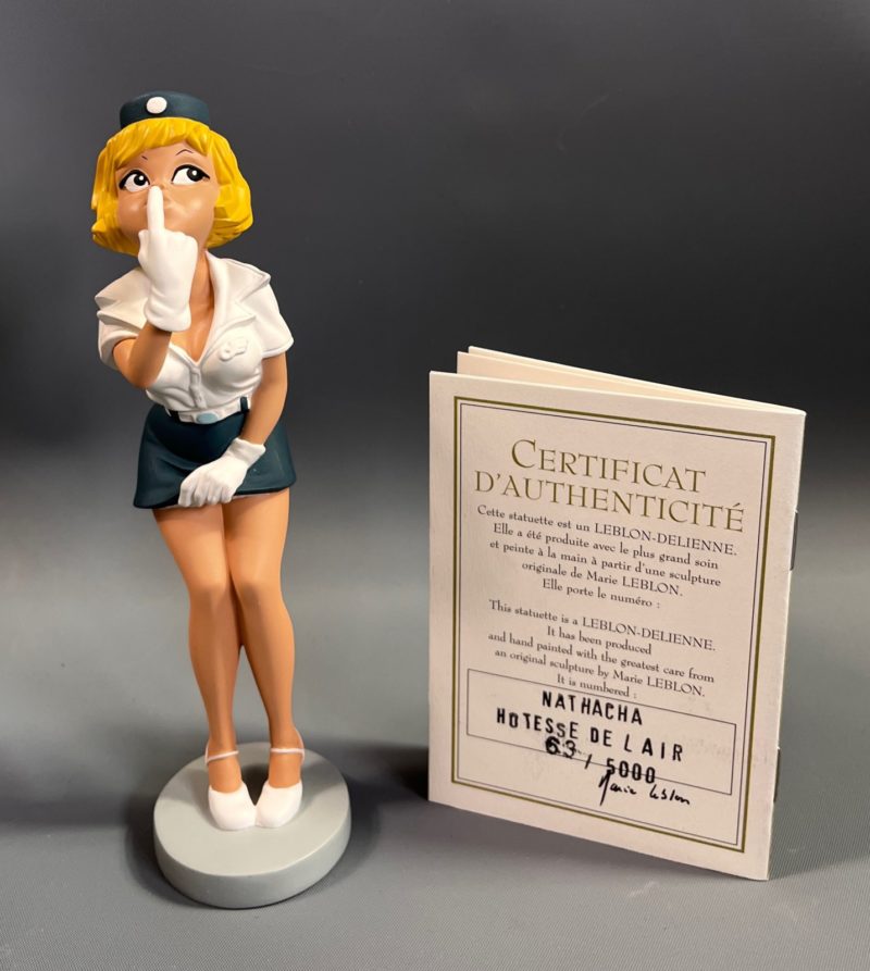 Walthery - Figurine Natacha hôtesse de l'air - Leblon Delienne - 2000