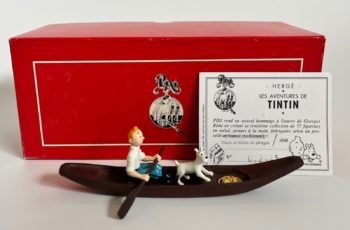 Hergé - L'oreille cassée - Tintin, Milou et la pirogue - Pixi - 1994