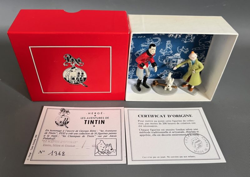 Hergé, Le sceptre d'Ottokar, Tintin, Milou et Ottokar - Pixi - 1992