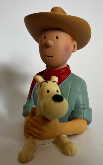 Hergé - Buste Regout - Tintin cowboy et Milou- Pixi - 1993