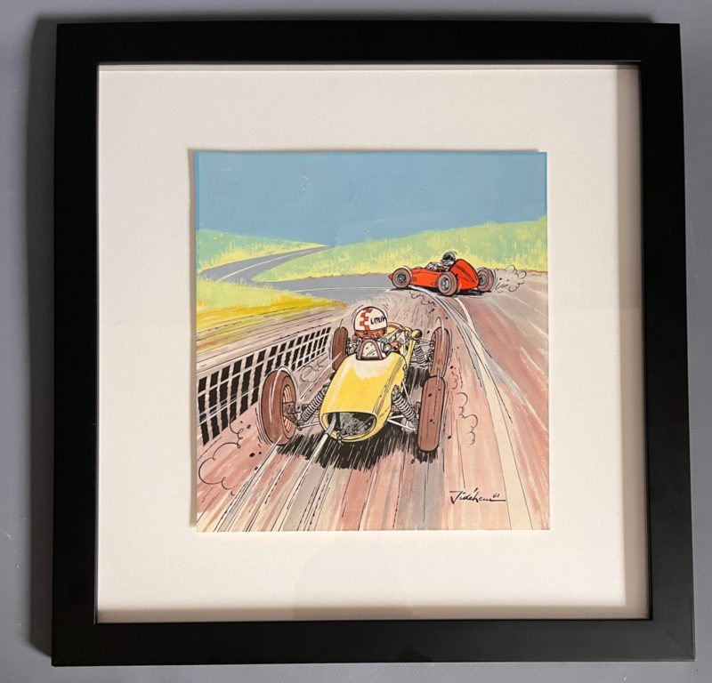 Jidéhem - Dessin original - Starter - Le Journal de Spirou - 1961