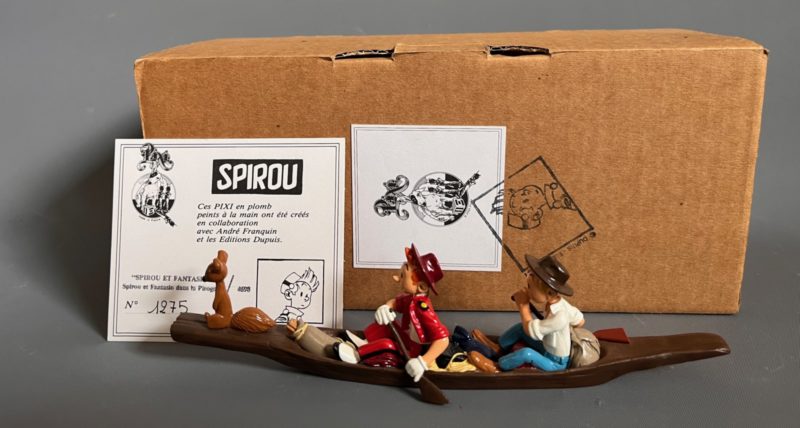 Franquin - Spirou Fantasio et Spip dans la pirogue - Pixi - 1990