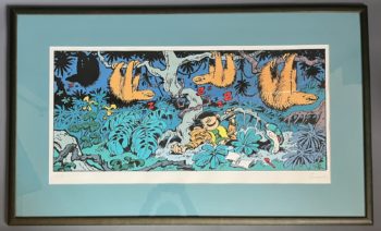 Franquin - Gaston - Sérigraphie Les Paresseux - Champaka - 1995