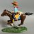 Hergé- Tintin en Amérique - Figurine Tintin cowboy et Milou à cheval - Pixi -1994 – Image 5