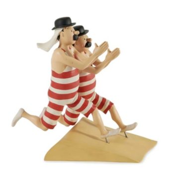 Hergé - Figurines les Dupondt en maillot de bain - Version 3 - Leblon Delienne - 1987