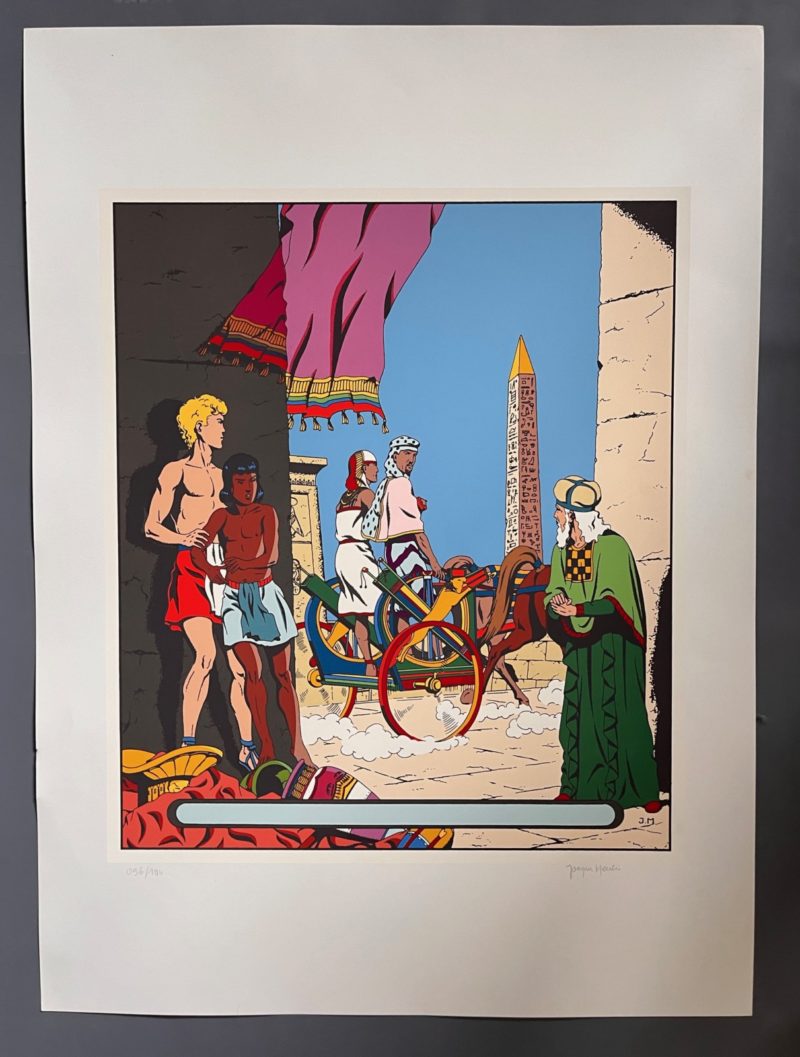 Jacques Martin - Alix l'Intrépide- Sérigraphie Le passage du char - Archives Internationales - 1994