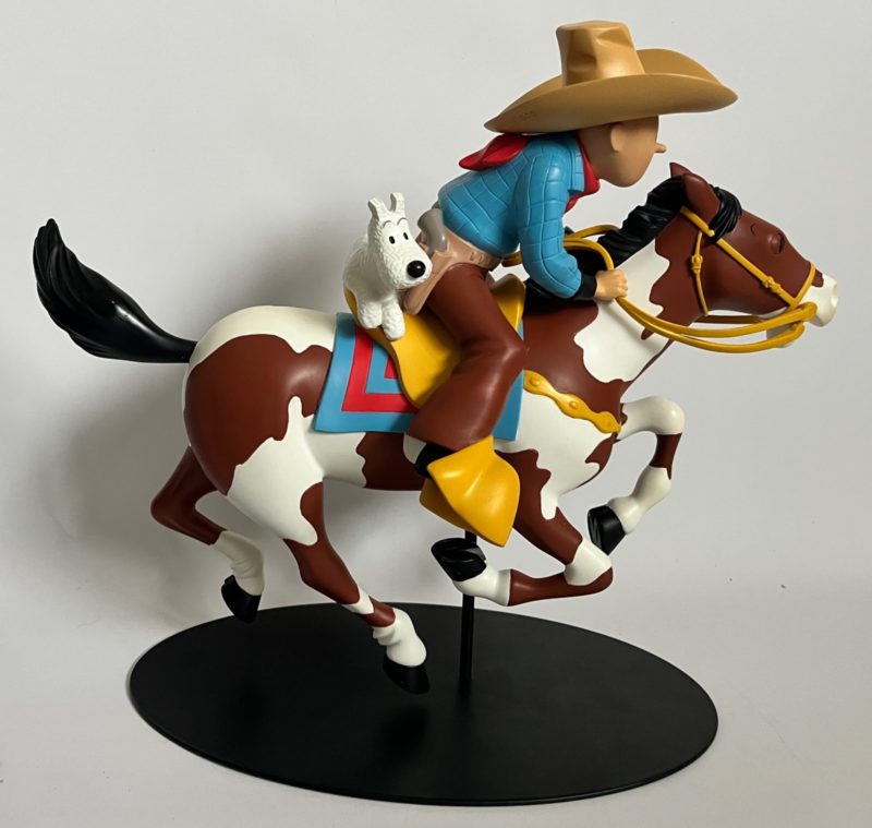 Hergé - Figurine Tintin Cowboy à cheval - Leblon Delienne - 2005