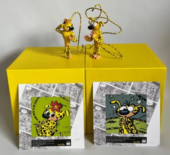 Franquin - Figurine La Marsupilamie et le Marsupilami séduction - Fariboles - 2006