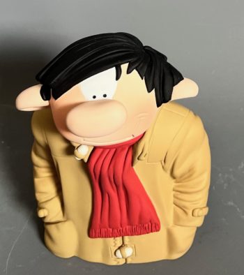 Franquin - Figurine- Gaston écharpe - prototype - Leblon Delienne