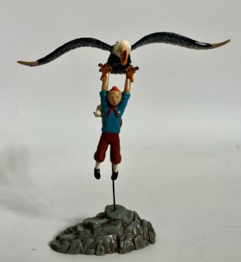 Hergé - le Temple du Soleil - Figurine Tintin et le condor  - Pixi - 1995