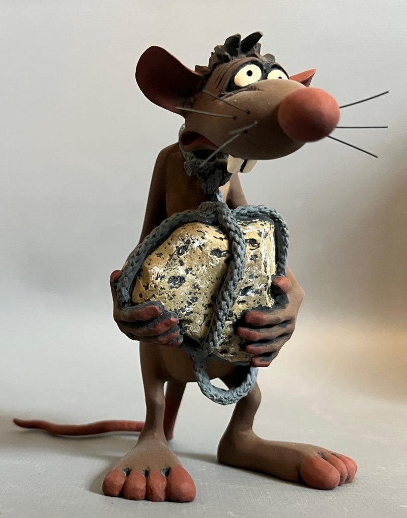 Ptitluc - Figurine Le rat à la pierre - Fariboles - 1993