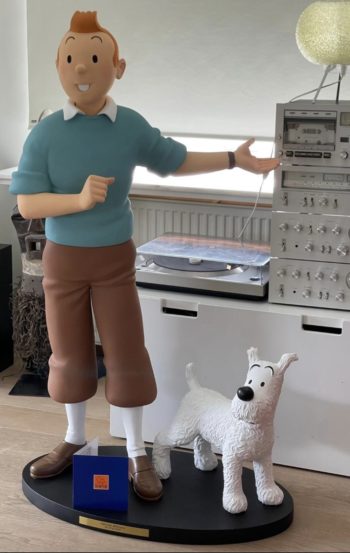 Hergé - Statue Tintin et Milou C'est merveilleux - Fariboles - 2011