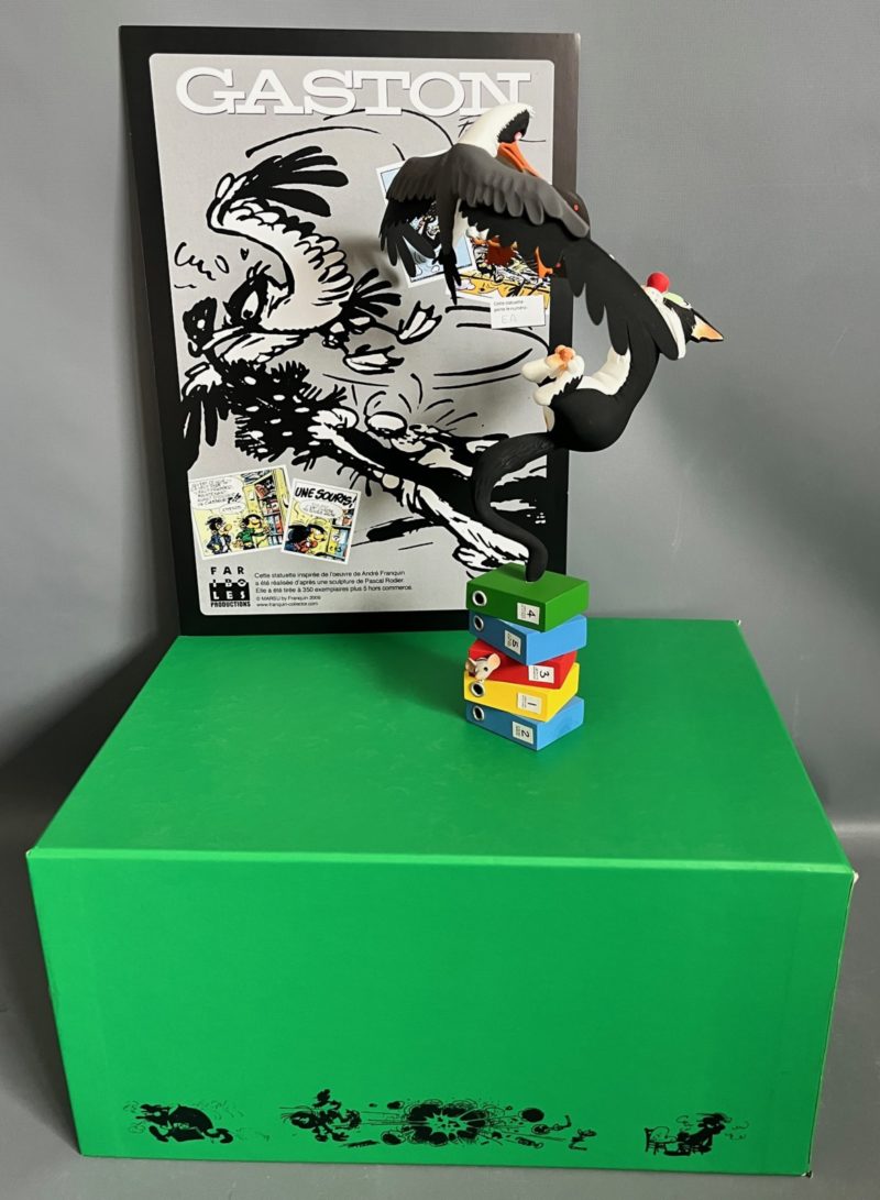 Franquin - Gaston - Figurine Cheese et compagnie  - Exemplaire d'Auteur - Fariboles - 2009