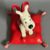 Hergé - Figurine Milou sur son coussin rouge - Version 1 - Pixi - 2007 – Image 7