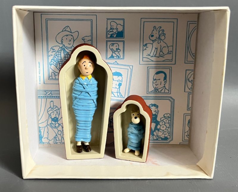 Hergé - Figurines sarcophages Tintin et Milou - Pixi - 1994