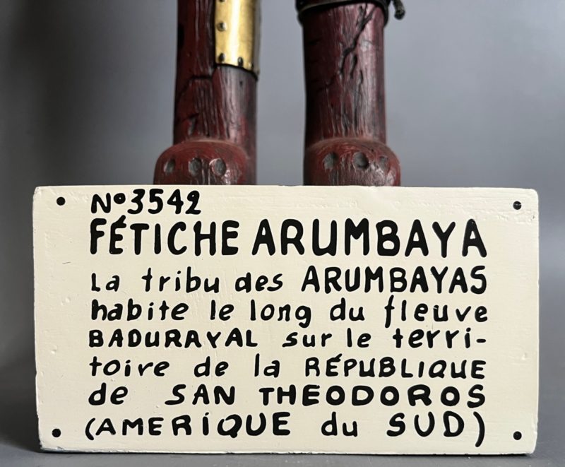 Hergé - Figurine Fétiche Arumbaya - 46 cm - Images mythiques - Pixi - 2008