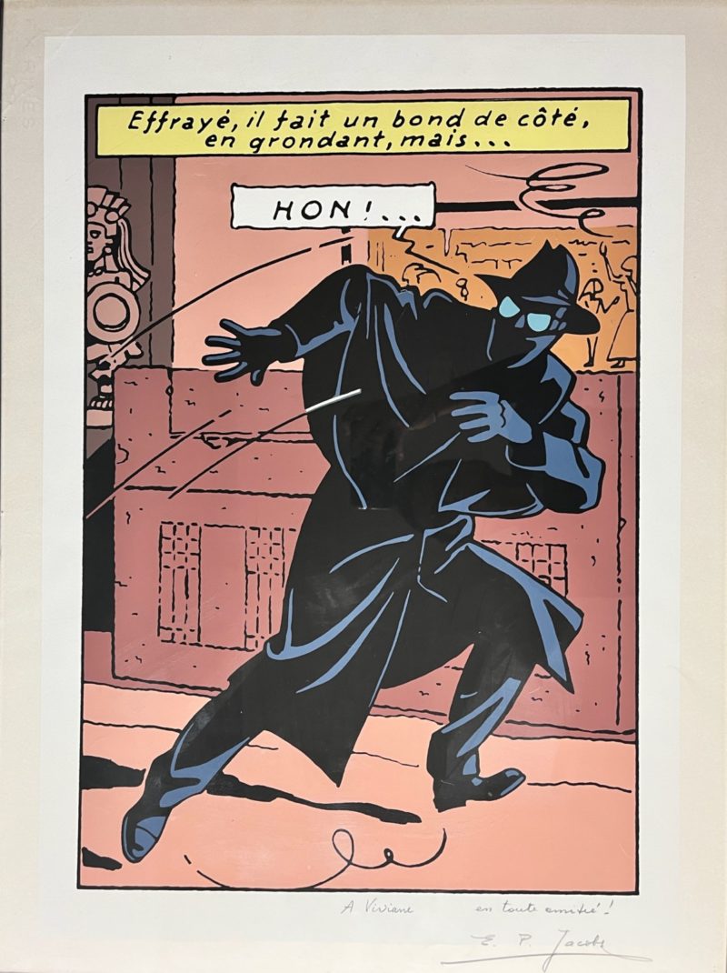 E.P. Jacobs - Blake et Mortimer - Sérigraphie Guinea Pig - Dédicacée par Jacobs