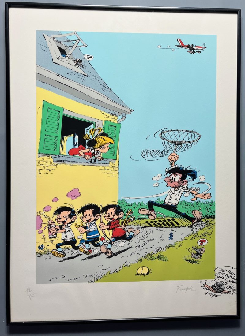 Franquin - Modeste et Pompon - Sérigraphie - Signée - 1990