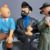 Tintin, Haddock, Tournesol et Milou assis sur le banc - Leblon Delienne – Image 6
