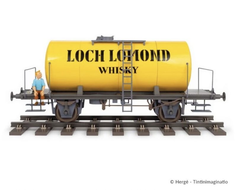 Hergé - Tintin et L'Ile Noire - Véhicule Le Wagon Loch Lomond - 77 cm - 2024