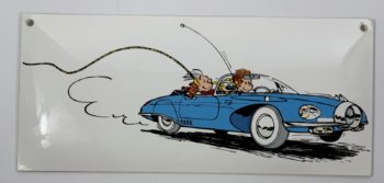 Franquin - Plaque émaillée - Spirou et Fantasio - La turbotraction - Coustoon - 2015
