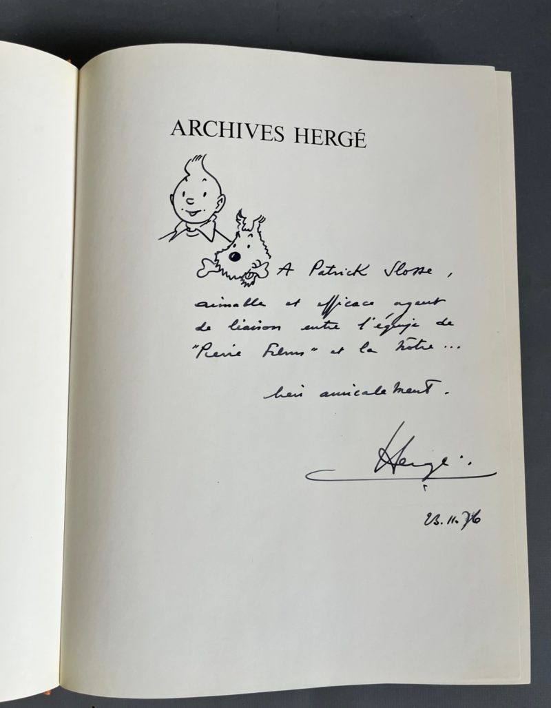 Hergé - Archives Hergé - Avec dédicace de Hergé - 1976