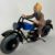 Hergé - Figurine Tintin sur la moto - Version bleue - Aroutcheff - 1996 – Image 3