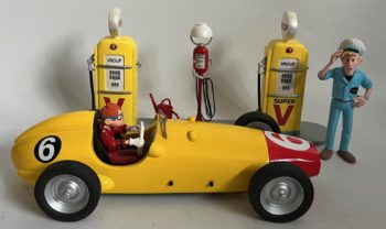 Franquin - Spirou et Fantasio - La scène de la station essence Vroup 1958 + Spirou dans la turbo jaune - (1998/2015)