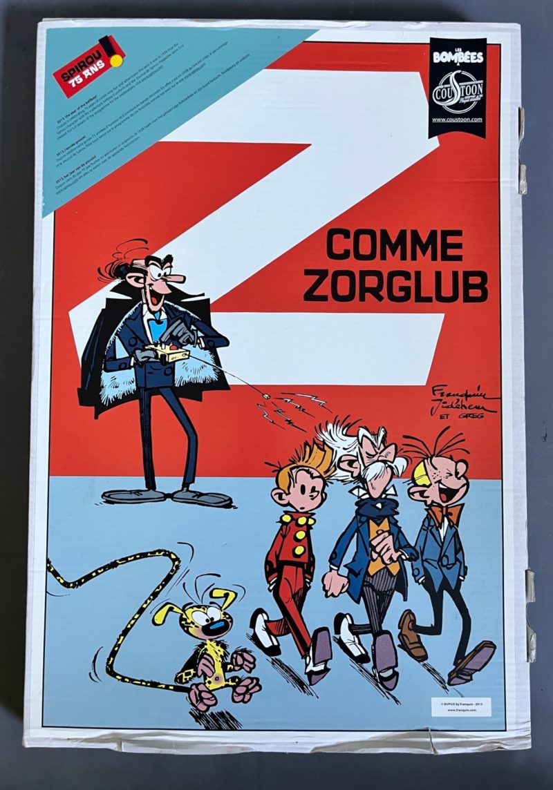 Franquin - Plaque émaillée Spirou et Fantasio - Z comme Zorglub - Coustoon - 2013