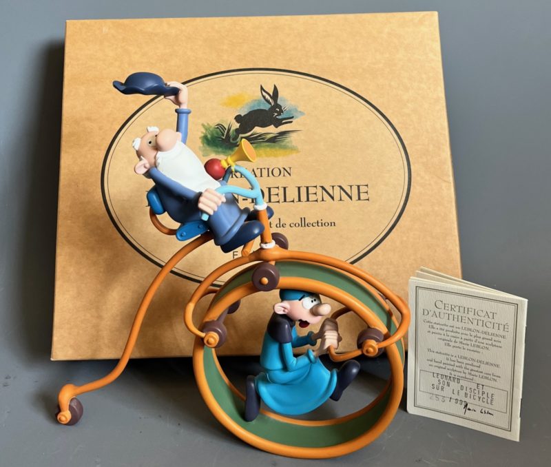 Turk et De Groot - Léonard et son disciple sur le bicycle - Leblon Delienne - 2004
