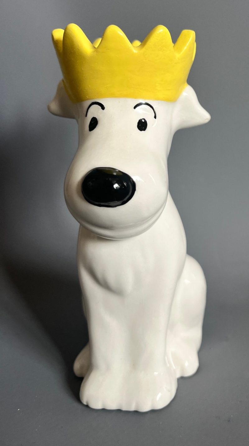 Hergé - Figurine Milou roi - La Chaise Longue - 1985