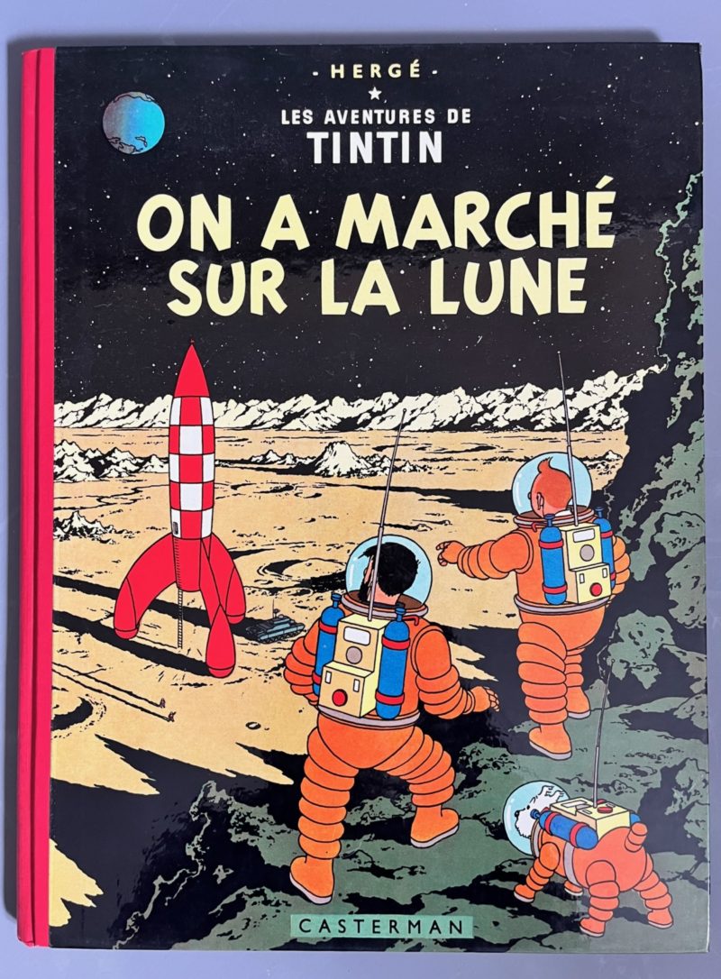 Hergé - Les Aventures de Tintin - On a marché sur la lune - B14 - Plats vernis - 1955