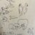 Hergé - Feuillet de croquis - Bic noir - Original - 1976 – Image 7
