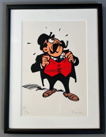 Franquin - Spirou et Fantasio - Sérigraphie Le Maire de Champignac - EA - Signée